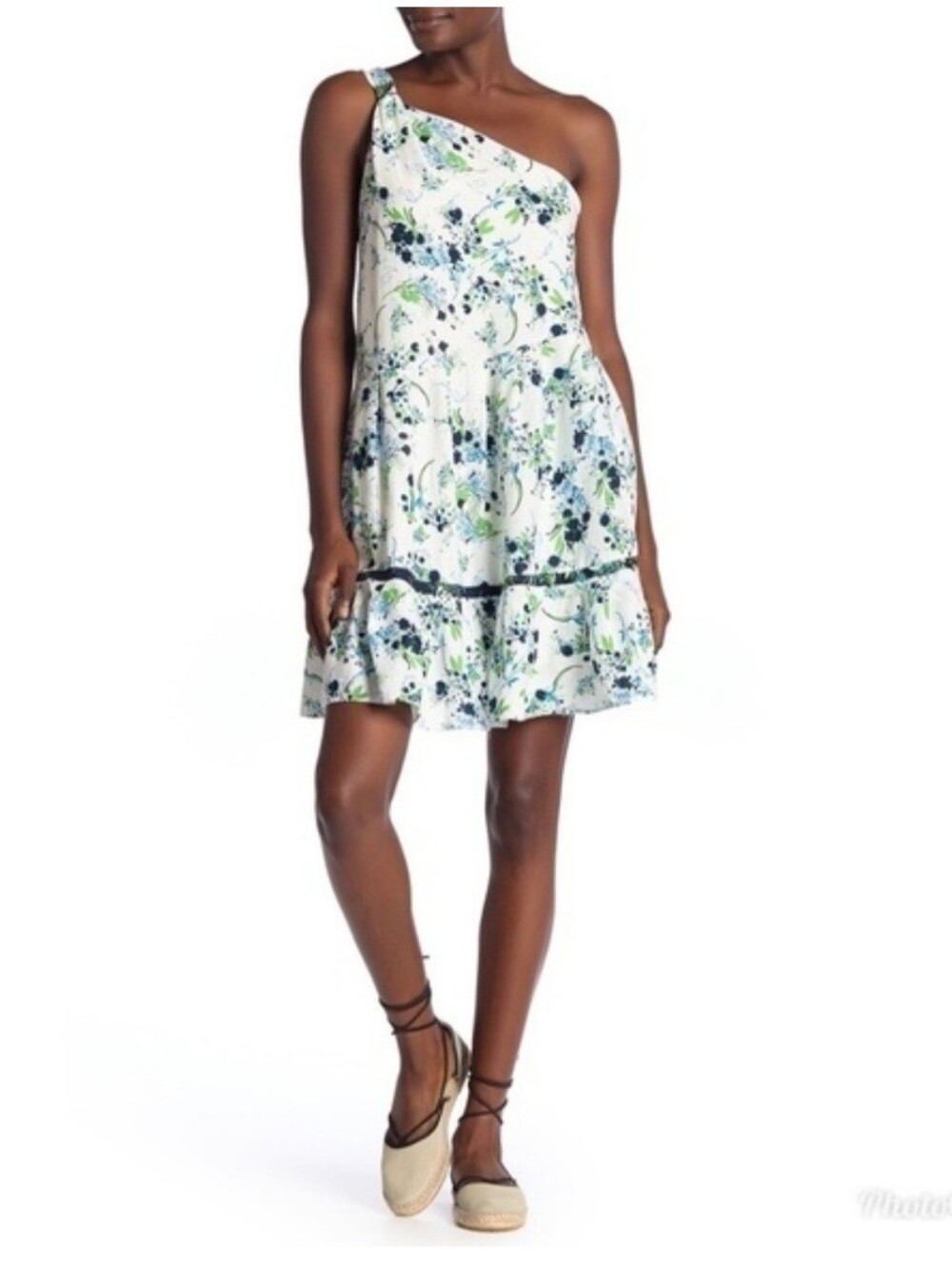 Free People All Mine One-Shoulder Mini Dress Large
